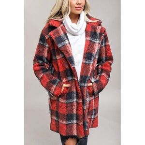 Plaid Winter Teddy Coat! Super warm! Excellent Quality!